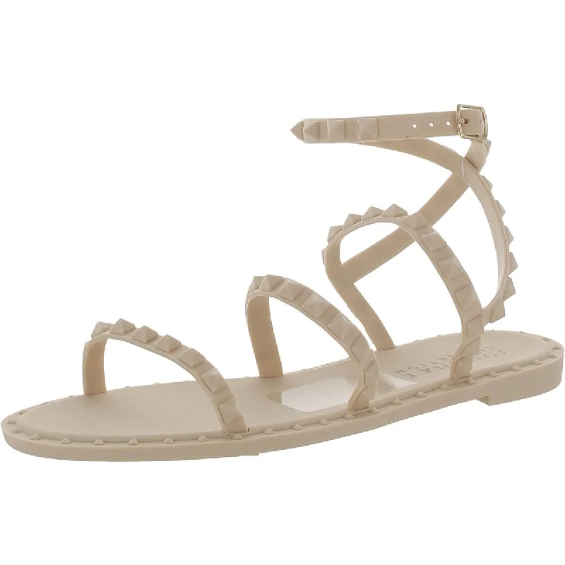 Journee Collection Womens Casual Flat Strappy Sandals Minimalist Sneaker Style  