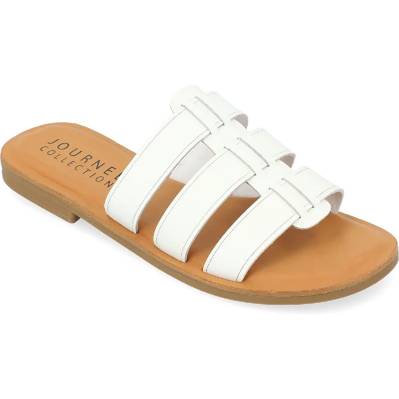 Journee Collection Womens Comfort Insole Manmade Flatform Sandals Tech - Inspired Sneaker Look  