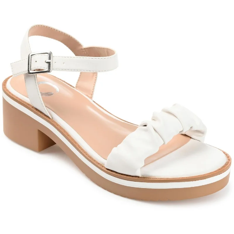 Journee Collection Womens Dexxla Sandals Open Toe Comfort Ankle Strap Open - Lacing Derby Look Journee Collection Womens Dexxla Sandals Open Toe Comfort Ankle Strap Open - Lacing Derby Look