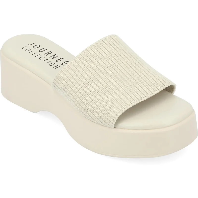 Journee Collection Womens Emani Slip On Casual Slide Sandals Hip - Hop Sneaker Style Journee Collection Womens Emani Slip On Casual Slide Sandals Hip - Hop Sneaker Style