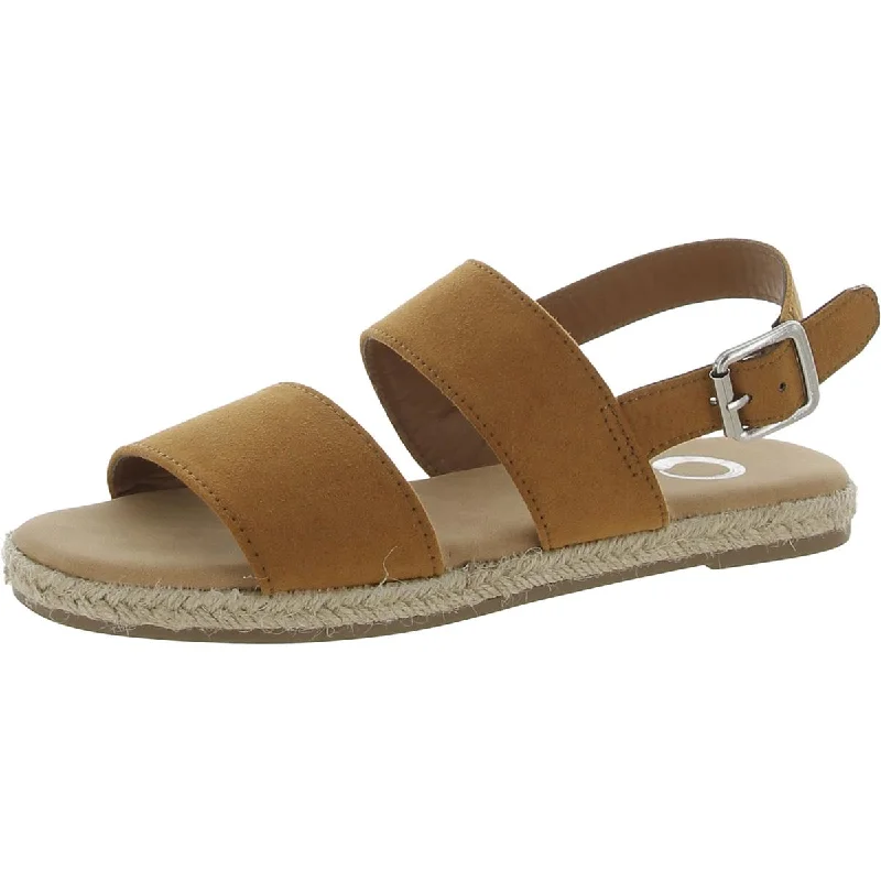 Journee Collection Womens Faux Leather Ankle Strap Slingback Sandals Loose - Fit Slipper Style Journee Collection Womens Faux Leather Ankle Strap Slingback Sandals Loose - Fit Slipper Style
