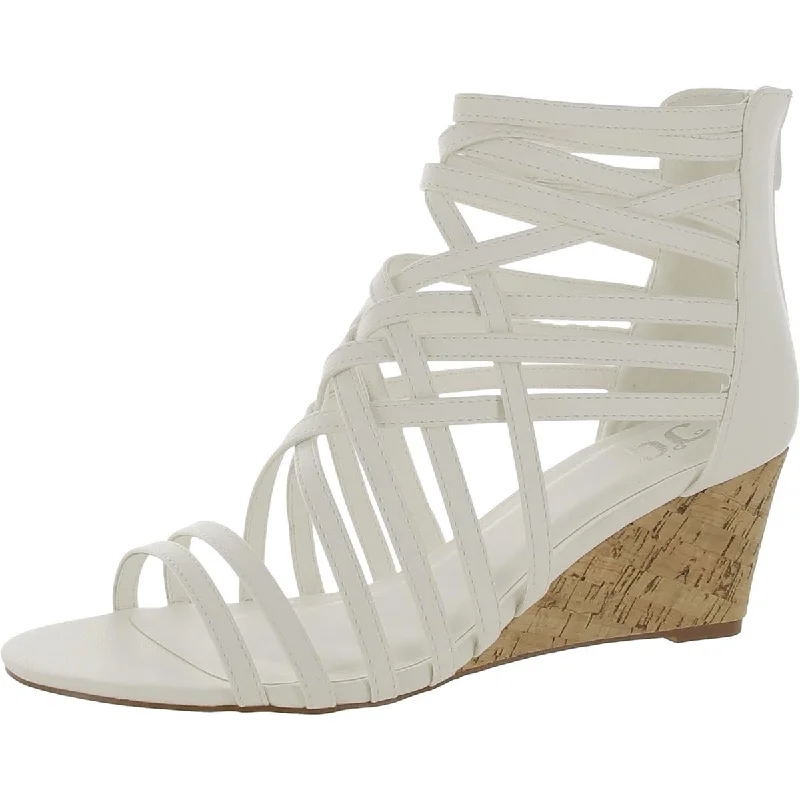 Journee Collection Womens Faux Leather Gladiator Sandals Sustainable Shoe Design  