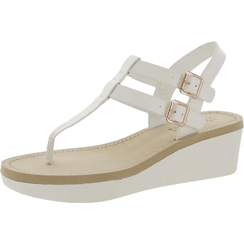 Journee Collection Womens Faux Leather Round Toe Wedge Sandals Brogue Oxford Aesthetic Journee Collection Womens Faux Leather Round Toe Wedge Sandals Brogue Oxford Aesthetic