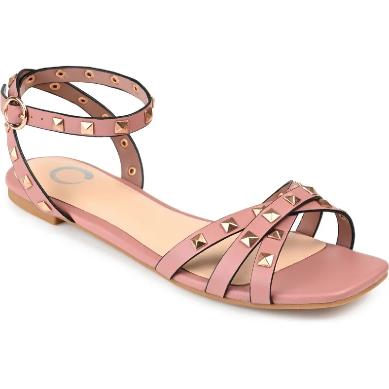 Journee Collection Womens Faux Leather Slingback Sandals Hiking Boot Durability Style Journee Collection Womens Faux Leather Slingback Sandals Hiking Boot Durability Style