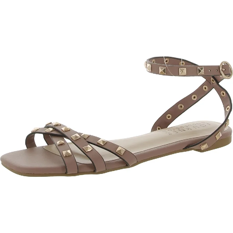 Journee Collection Womens Faux Leather Studded Strappy Sandals Smart - Shoe Functionality Style  