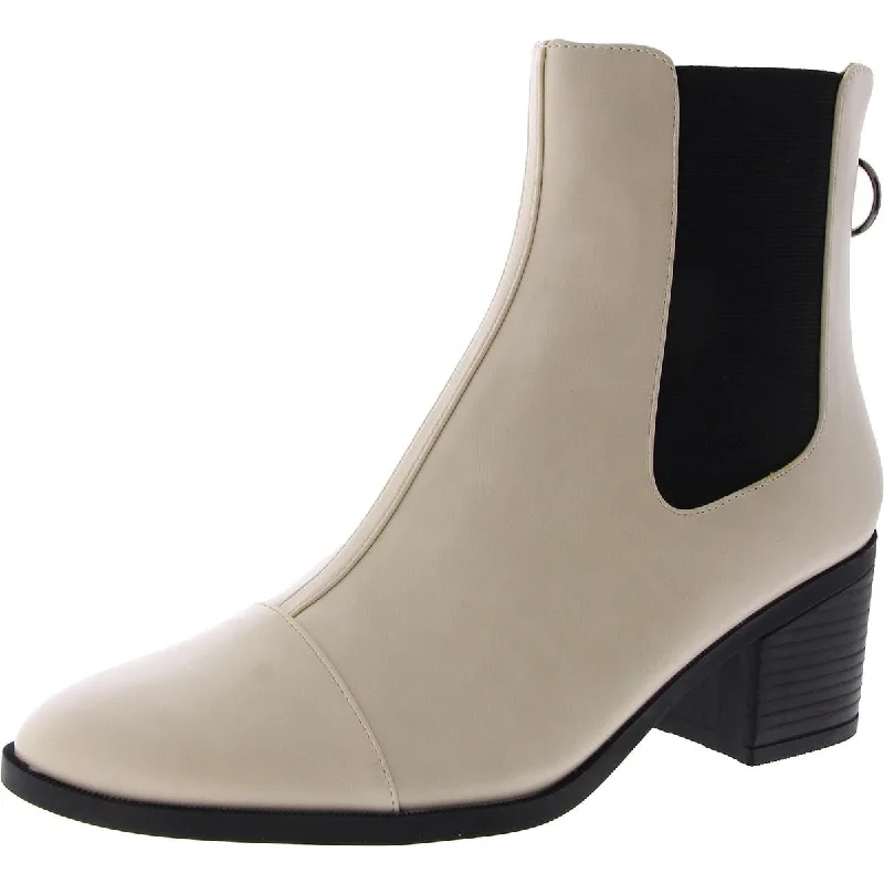 Journee Collection Womens Faux Leather Zipper Booties Tassel Driving Shoe Look 