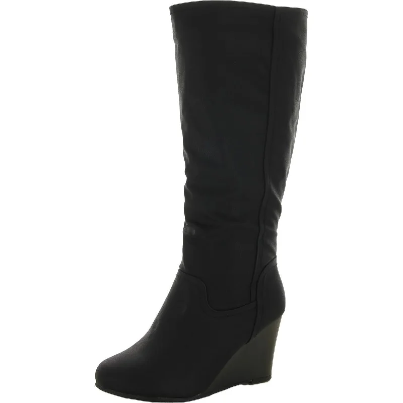 Journee Collection Womens Langly  Pull On Tall Knee-High Boots Moccasin Soft - Sole Style  