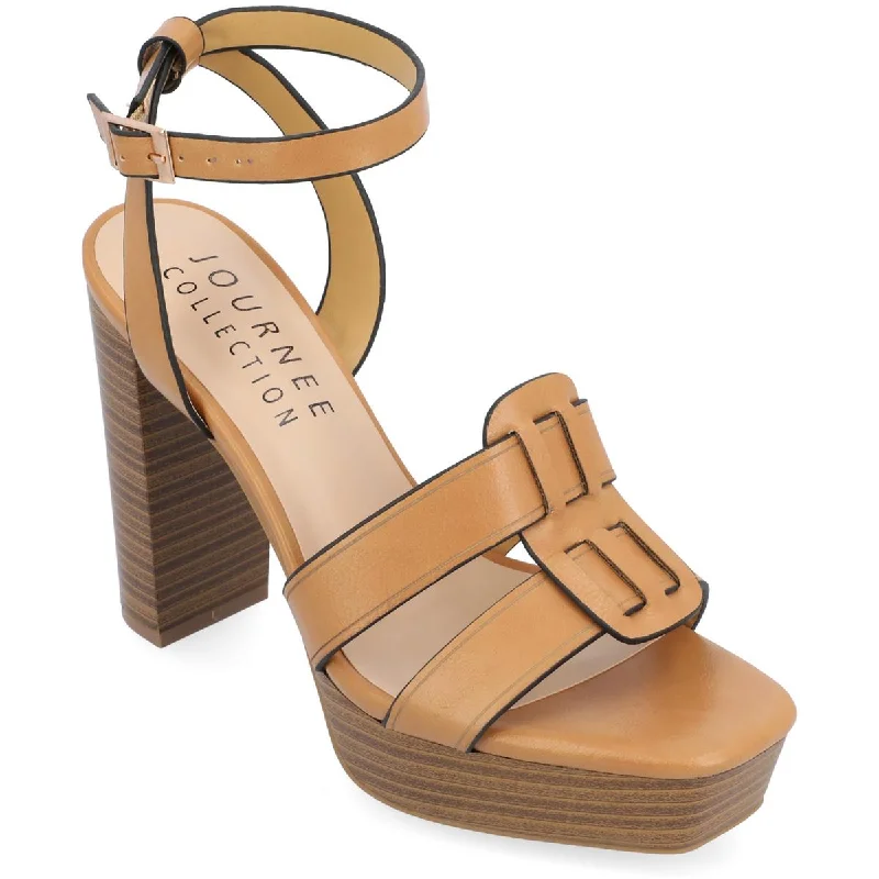 Journee Collection Womens Mandilyn Faux Leather Dressy Heels British Gentleman Oxford Style  