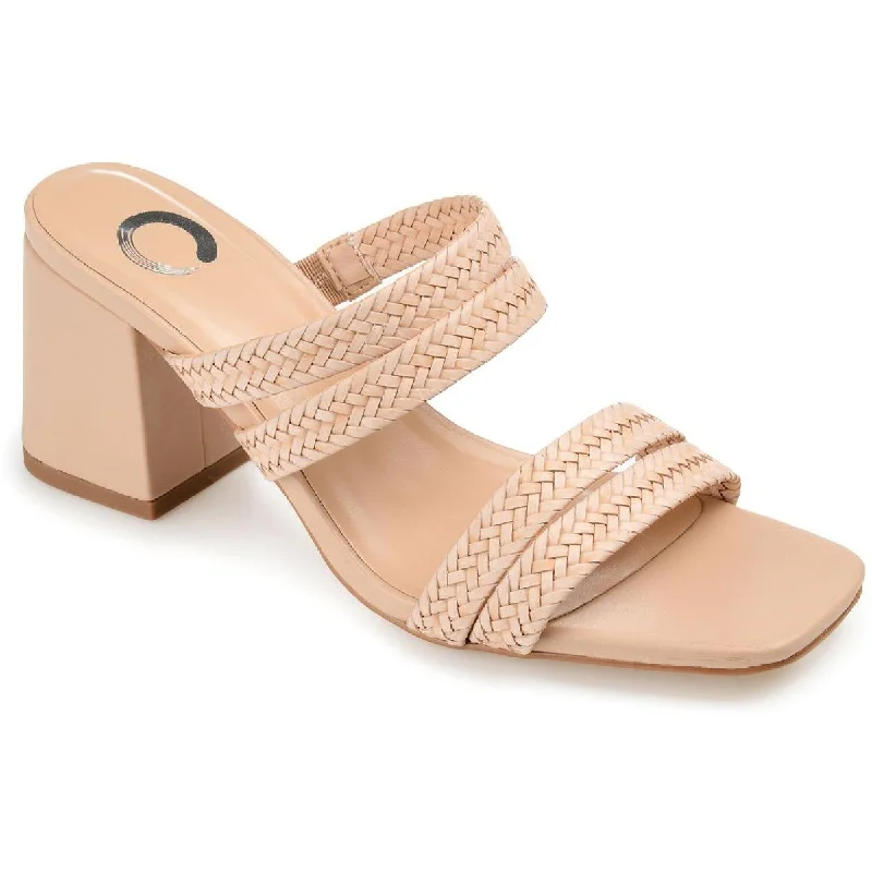 Journee Collection Womens Natia Slide Sandals Artisan - Crafted Loafer Style  