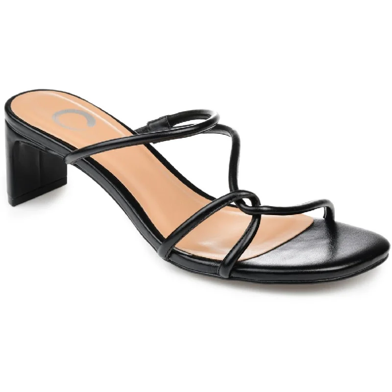 Journee Collection Womens Rianne  Dressy Slip On Heels Blue Coast Loafer Aesthetic 