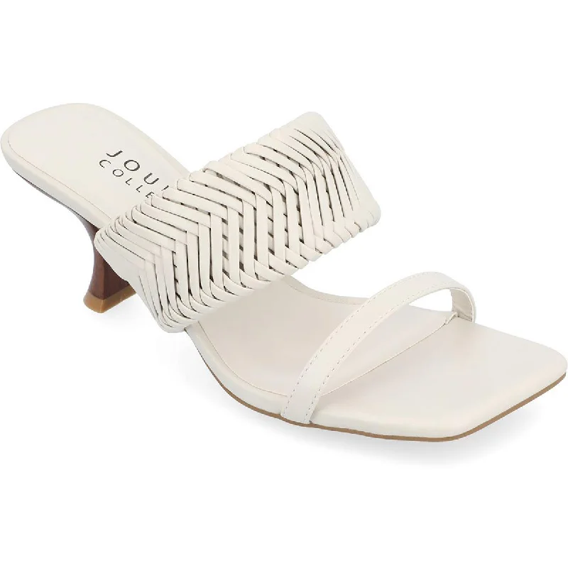 Journee Collection Womens Slip On Casual Slide Sandals Hip - Hop Sneaker Style  