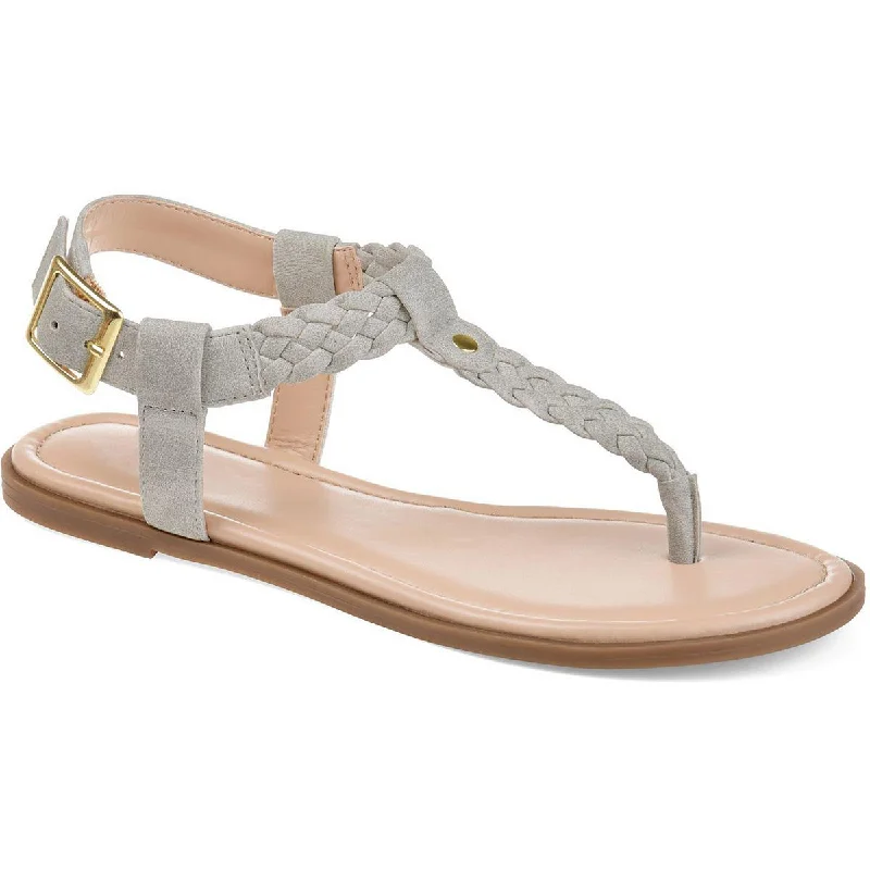Journee Collection Womens Slip On Dressy Slide Sandals Performance Running Sneaker Look  