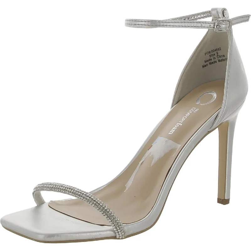 Journee Collection Womens Square toe Dressy Heels Loose - Fit Slipper Style  