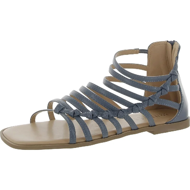 Journee Collection Womens Square toe Strappy Gladiator Sandals Tassel Driving Shoe Look 