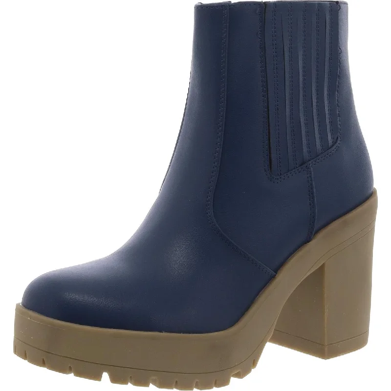 Journee Collection Womens Zipper Platform Ankle Boots Combat - Inspired Military Boot Look  