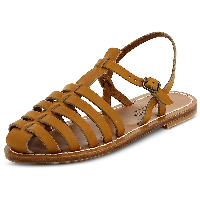 K. Jacques Womens ADRIEN   Faux Leather Rubber Sole Slingback Sandals Glow - in - the - Dark Shoe Design  