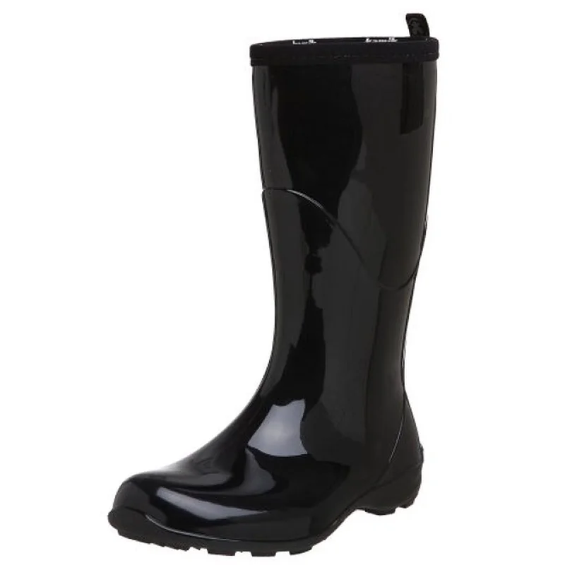 Kamik Womens Heidi 2 Rubber Mid-Calf Rain Boots Loose - Fit Slipper Style  