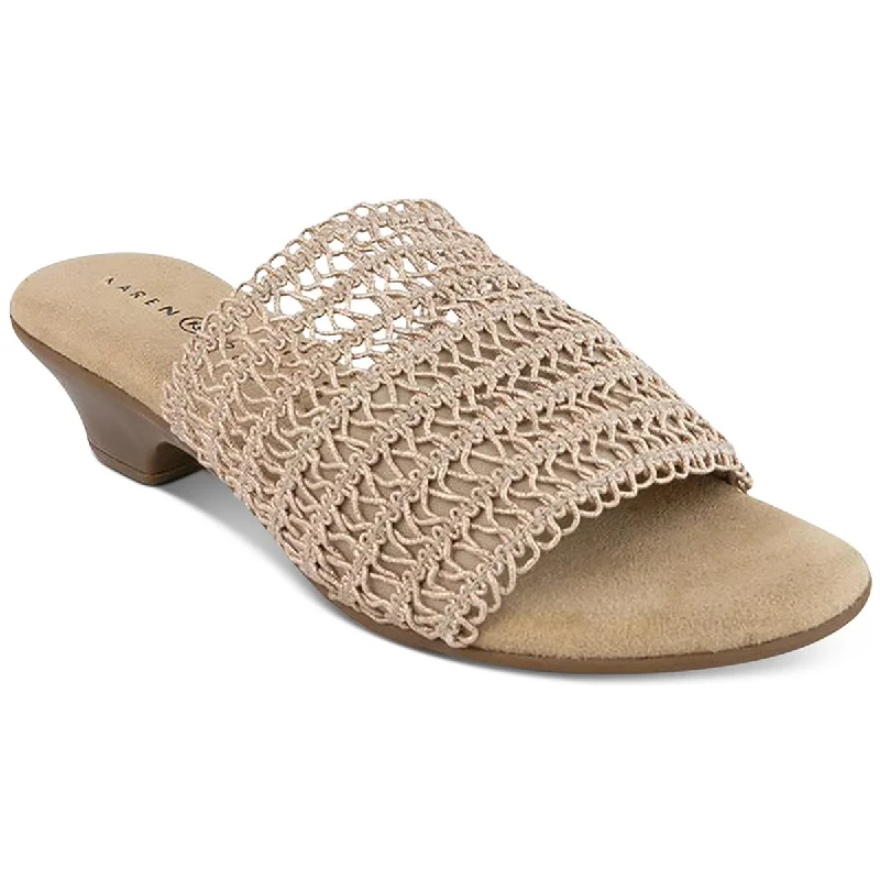 Karen Scott Womens ELSA Slip On Slide Sandals Dressy Chelsea Boot Style 