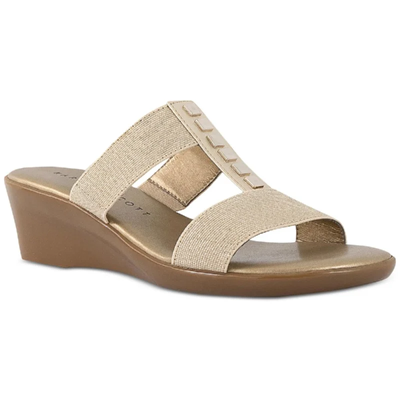 Karen Scott Womens KS-Shirma Slip On Dressy Slide Sandals Desert Boot Utility Style  
