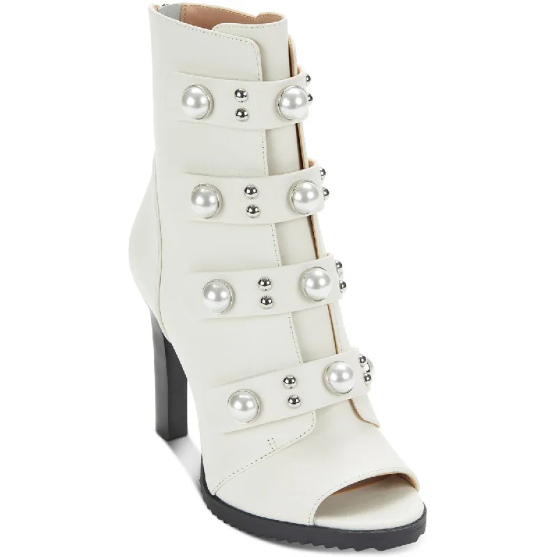 Karl Lagerfeld Paris Womens Brayden Leather Embellished Shooties Skateboarding Sneaker Style  