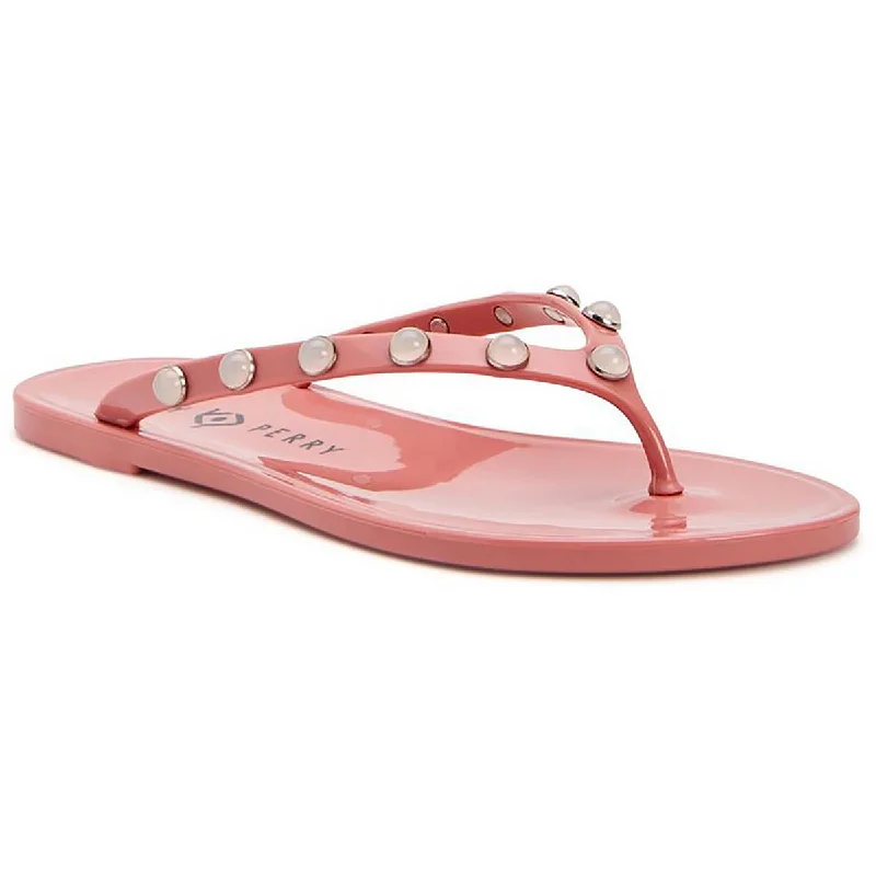 Katy Perry Womens The Geli Gem Embellished Man Made Jelly Sandals Slide Sandal Beach Style  