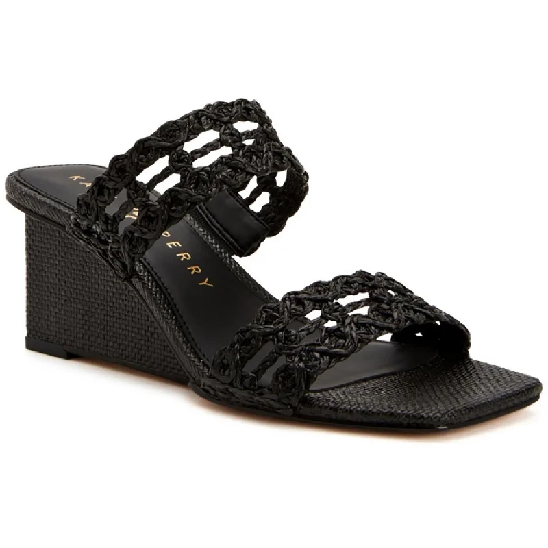 Katy Perry Womens The Irisia Woven Woven Slip--On Wedge Sandals Tassel Driving Shoe Look 