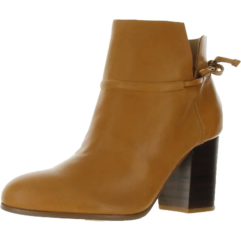Kelsi Dagger Womens Leather Slip On Ankle Boots Art Deco - Inspired Shoe Look  