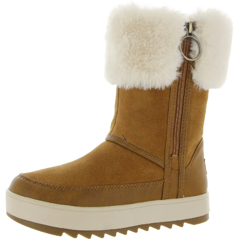 Koolaburra Womens Tynlee Suede Cozy Winter & Snow Boots Smart - Shoe Functionality Style  