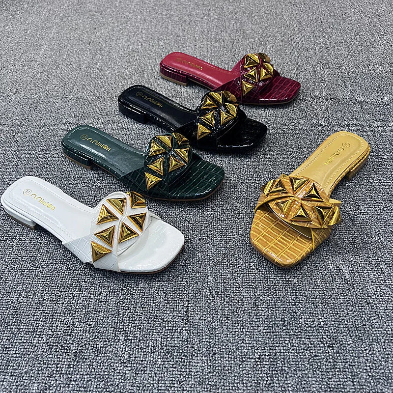 Ladies Slippers women wear indoor outdoor slipper new summer flat sandals for women's wear versatile plus size slippers Inflatable Shoe Look Ladies Slippers women wear indoor outdoor slipper new summer flat sandals for women's wear versatile plus size slippers Inflatable Shoe Look