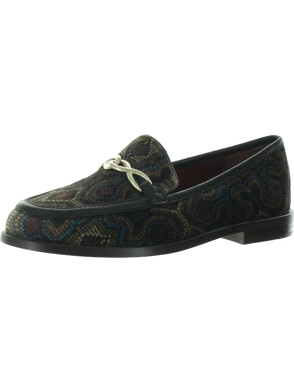 Laila Womens Velvet Dressy Loafers Strap - Up Sandal Resort Style  