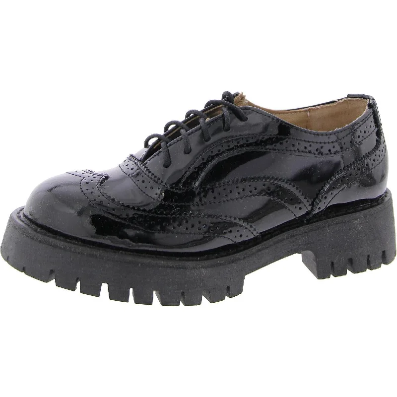 Lance Womens O Patent Oxfords Paisley Print Shoe Design  