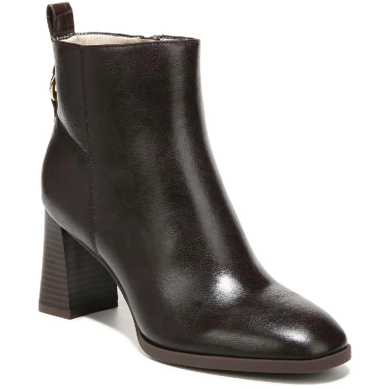 LifeStride Womens Farrah  Block Heel Ankle Boots Memory - Foam Slipper Look  
