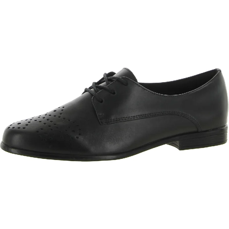 Livvy Womens Leather Wingtip Oxfords Quick - Dry Hiking Shoe Style   