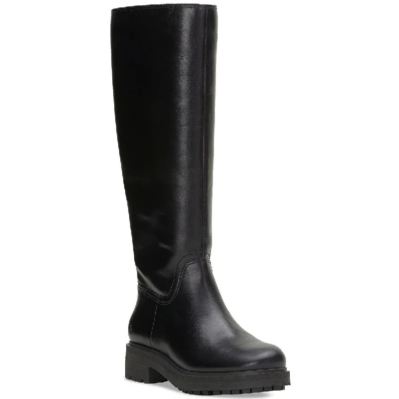 Lucky Brand Womens CIRILA Faux Leather Round toe Knee-High Boots Slide Sandal Beach Style  