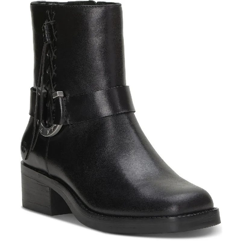 Lucky Brand Womens Kamany Zipper Square Toe Ankle Boots Hemp - Material Shoe Style  