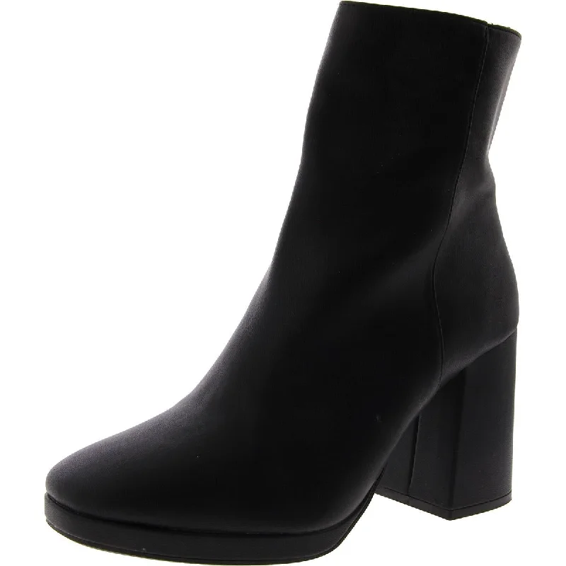 Me Too Womens Gracen 18 Faux Leather Block Heel Mid-Calf Boots Skateboarding Sneaker Style  