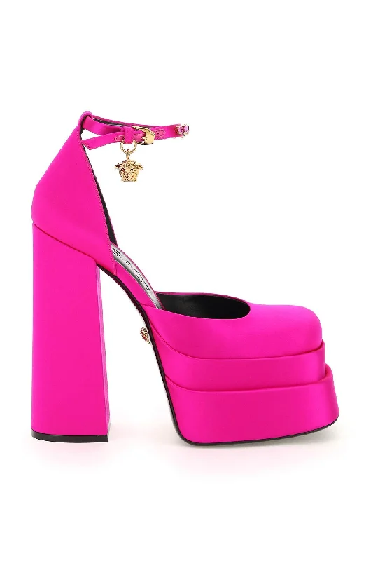 VERSACE medusa aevitas double platform pumps Dressy Chelsea Boot Style 