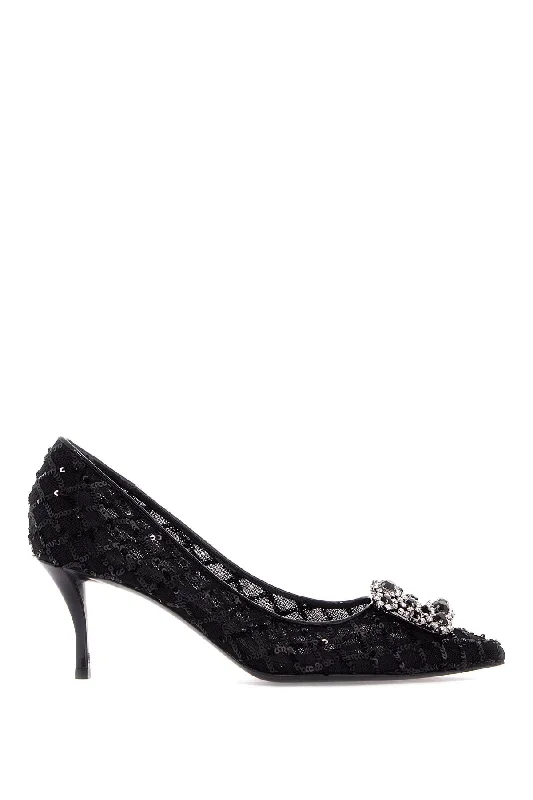 ROGER VIVIER "mesh efflorescence décol British Gentleman Oxford Style  
