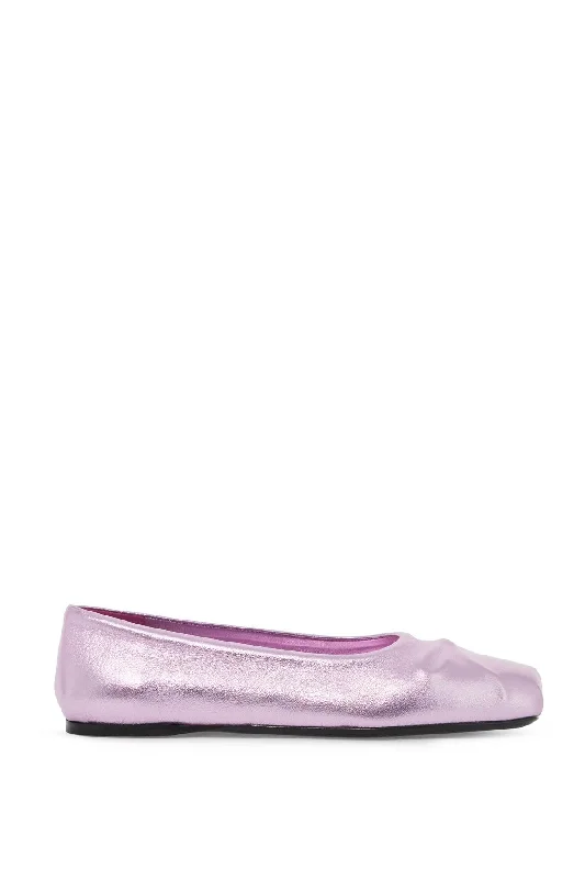 MARNI "metallic leather little bow baller Blue Coast Loafer Aesthetic 