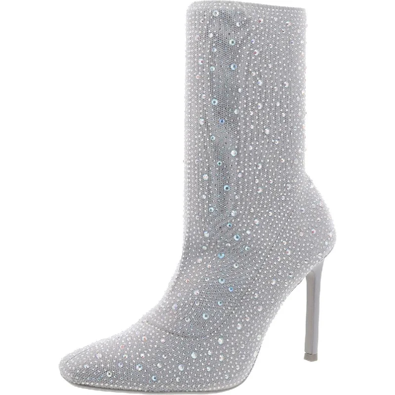 Metropolitan View Womens  Stiletto Mid-Calf Boots Mod Oxford Design  