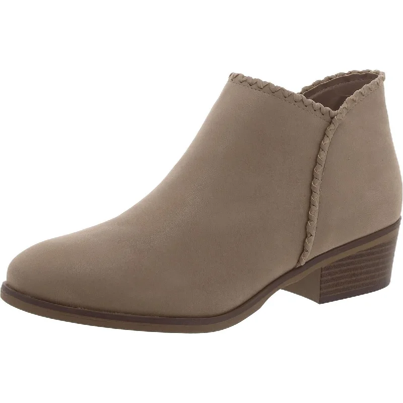 Mia Womens INEZ Faux Suede Round toe Ankle Boots British Gentleman Oxford Style  
