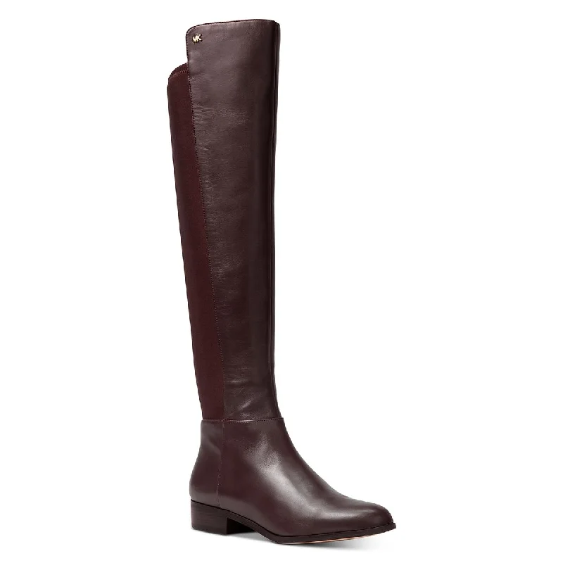 MICHAEL Michael Kors Womens Bromley Almond Toe Riding Boots Beaded Moccasin Design 