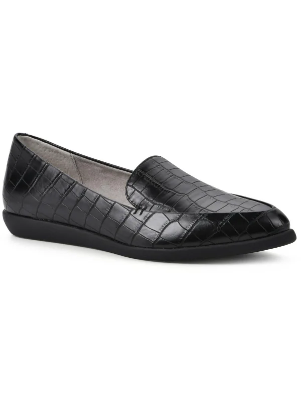 MINT Womens Faux Leather Slip on Loafers Sustainable Shoe Design  