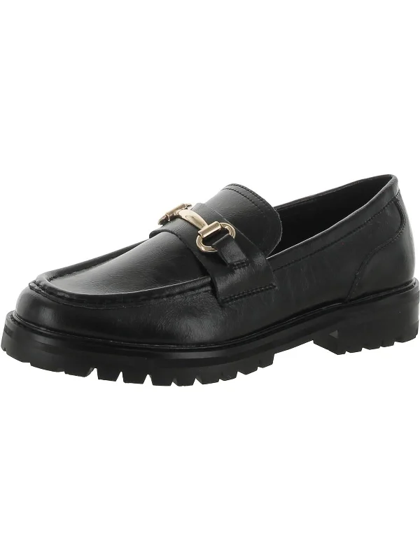 Mistor Womens Patent Lugged Sole Loafers Dressy Chelsea Boot Style 