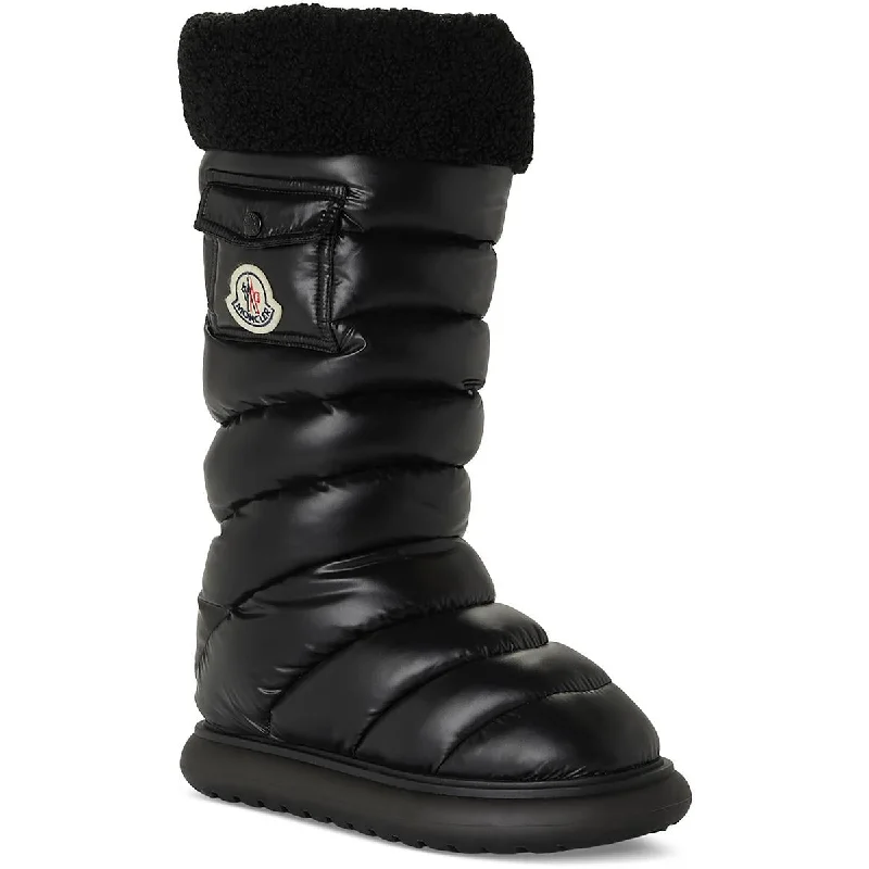 Moncler Womens GAIA Pocket Tall Warm Winter & Snow Boots Quilted Shoe Design  