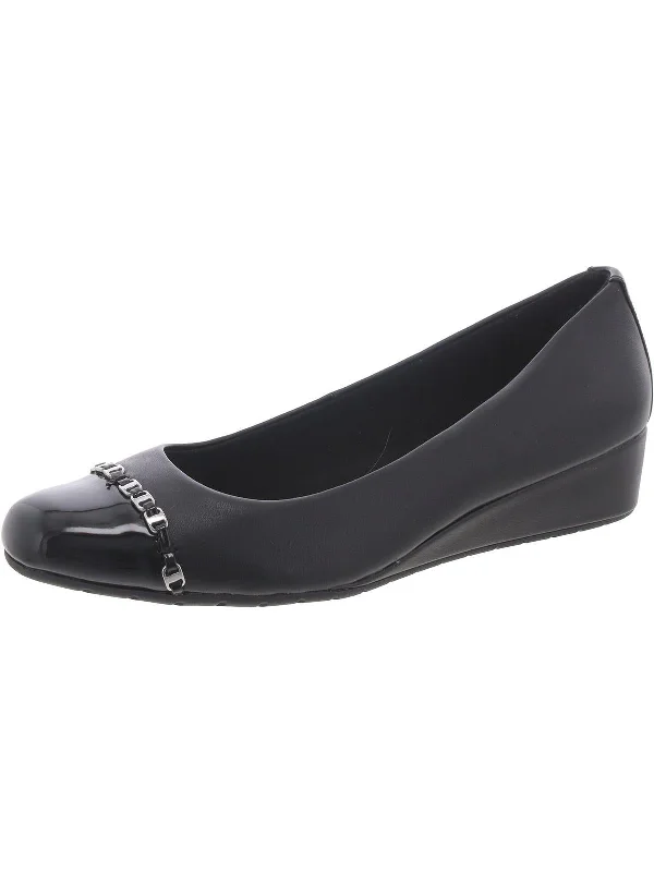 Moxy Womens Leather Slip On Loafers Single - Buckle Monk Look  