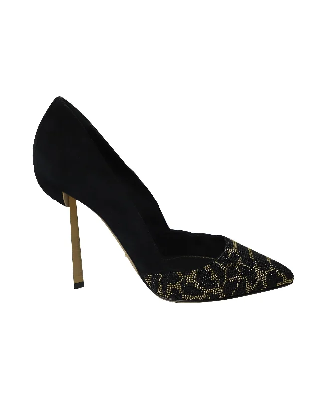 Crystal Embedded Animal Print Pumps by Sergio Rossi Blue Coast Loafer Aesthetic 