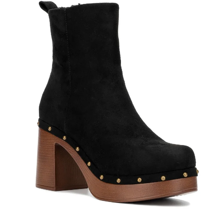NYC Womens VANNA Faux Suede Round toe Chelsea Boots Hip - Hop Sneaker Style  