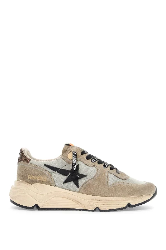 GOLDEN GOOSE nylon and suede running sneakers with durable sole Hiking Boot Durability Style  
