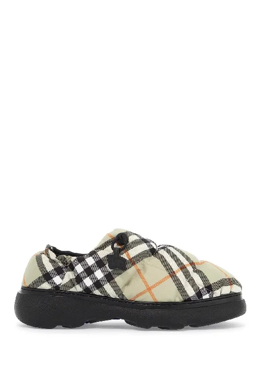 BURBERRY nylon check mules pillow for Brogue Oxford Aesthetic 